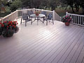 wood color vinyl deck